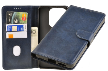 Etui portfel Wallet do Xiaomi Redmi Note 14 4G granatowy