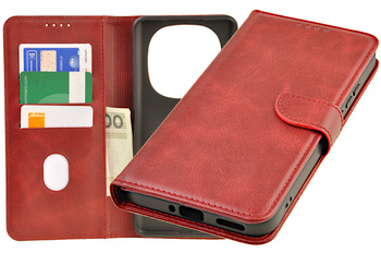 Etui portfel Wallet do Xiaomi Redmi Note 15 PRO 5G czerwony