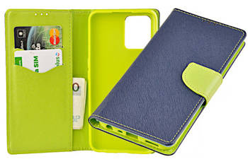 Etui portfel Fancy Case do Realme 8i niebieski