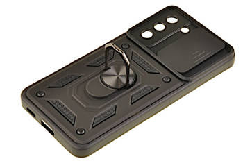 Pancerne etui Armor z osłoną aparatów do Samsung Galaxy S21 FE czarny