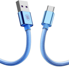 Baseus kabel USB Type-C Huawei Super Charge 40W 5A QC 3.0 1m niebieski