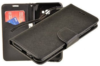 Etui portfel Fancy Case do Samsung Galaxy J4+ / J4 Plus czarny