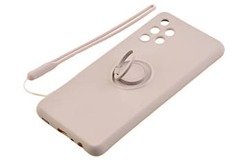 Etui Pastel Ring do Samsung Galaxy A32 4G szary