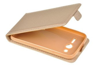 ETUI KABURA FLEXI do ALCATEL PIXI 4 4.0 / ORANGE RISE 31 złoty