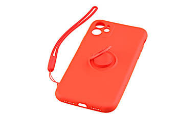 Etui Pastel Ring do Apple iPhone 11 czerwony