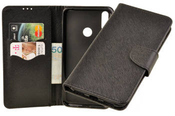 Etui portfel Fancy Case do Huawei Y7 2019 czarny