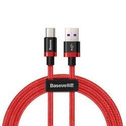 Baseus kabel USB Type-C Huawei Super Charge 40W 5A QC 3.0 2m czerwony
