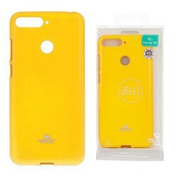 Etui Mercury Goospery Jelly Case do HUAWEI Y6 2018 Prime / Y6 2018 / HONOR 7A żółty