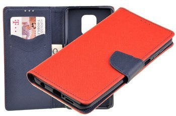 Etui portfel Fancy Case do Xiaomi Redmi Note 9S / 9 Pro / 9 Pro Max czerwony