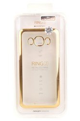 Etui Mercury Goospery Ring 2 do SAMSUNG GALAXY J5 2016 przezroczysto-złoty