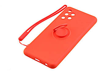 Etui Pastel Ring do Samsung Galaxy A32 4G czerwony