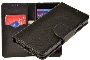 Etui portfel Fancy Case do HUAWEI Y5II / Y6II Compact czarny