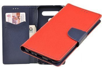 Etui portfel Fancy Case do LG K41s / K51s czerwony