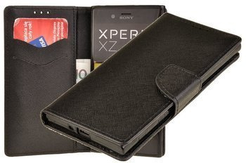 Etui portfel Fancy Case do Sony Xperia XZ czarny