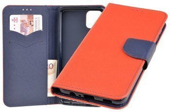 Etui portfel Fancy Case do Samsung Galaxy A12 czerwony