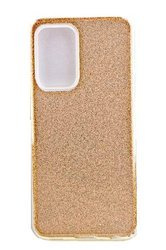Etui brokatowe Shc do Samsung Galaxy A02s złoty