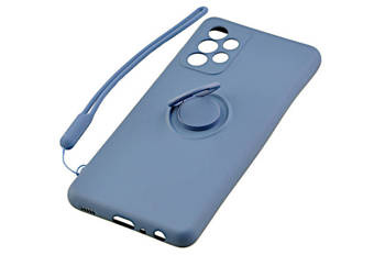 Etui Pastel Ring do Samsung Galaxy A52 4G / A52 5G / A52s granatowy