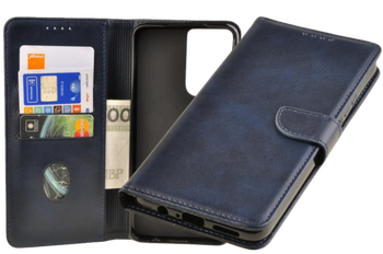 Etui portfel Wallet do Motorola Moto G35 5G granatowy