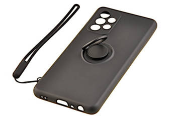 Etui Pastel Ring do Samsung Galaxy A52 4G / A52 5G / A52s czarny