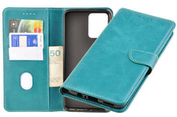 Etui portfel Wallet do Motorola Moto G54 5G zielony