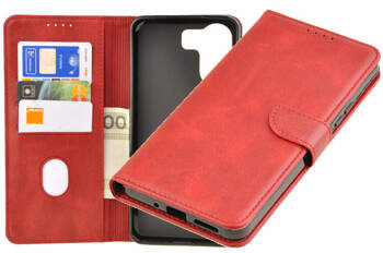 Etui portfel Wallet do Xiaomi Redmi 13C / POCO C65 czerwony