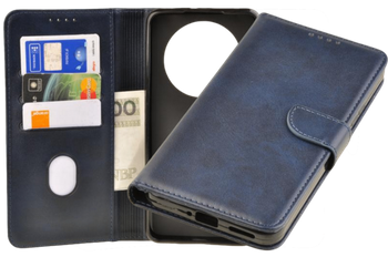 Etui portfel Wallet do Realme 12+ 5G / 12 Plus / 12 4G granatowy