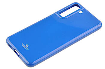 Etui Mercury Goospery Jelly Case do Samsung Galaxy S21 FE niebieski