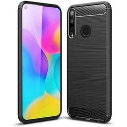 Pancerne etui Back Case Carbon do Huawei P40 Lite E czarny