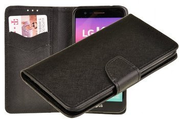 Etui portfel Fancy Case do LG K10 2017 czarny