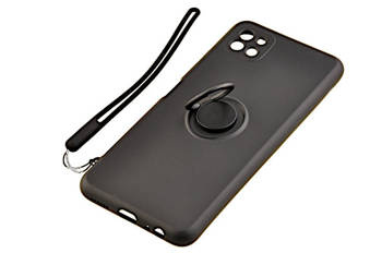 Etui Pastel Ring do Samsung Galaxy A22 5G czarny