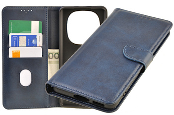 Etui portfel Wallet do Xiaomi Redmi Note 15 4G LTE granatowy