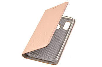 Etui Smart do Samsung Galaxy A40 różowo złoty