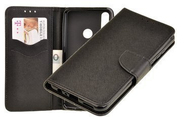Etui portfel Fancy Case do Huawei Y6p czarny