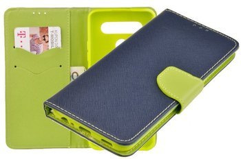 Etui portfel Fancy Case do LG K41s / K51s niebieski