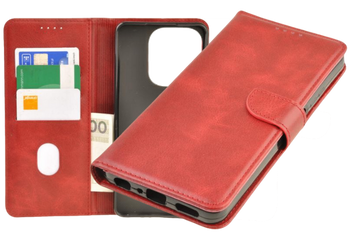 Etui portfel Wallet do Oppo A5x czerwony