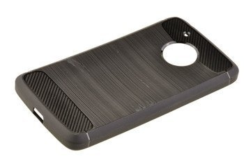 Wytrzymałe etui Back Case Carbon do MOTOROLA MOTO G5 czarny