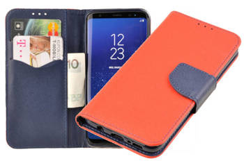 Etui portfel Fancy Case do Samsung Galaxy S8 czerwony
