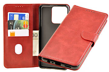 Etui portfel Wallet do Realme C53 czerwony