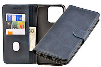 Etui portfel Wallet do Realme C51 granatowy