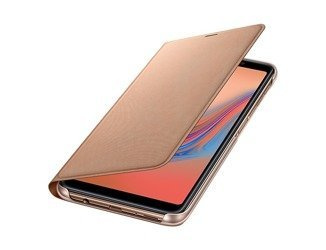 Oryginalne etui Wallet Cover do SAMSUNG GALAXY A7 2018 A750 złoty