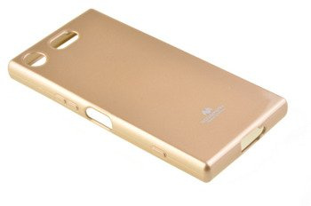 Etui Mercury Goosper Jelly Case do SONY XPERIA XZ1 Compact złoty