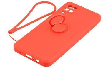Etui Pastel Ring do Samsung Galaxy A12 / M12 czerwony