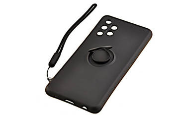 Etui Pastel Ring do Samsung Galaxy A32 4G czarny