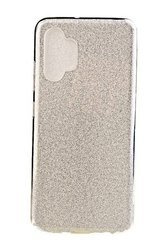 Etui brokatowe Shc do Samsung Galaxy A32 4G LTE srebrny