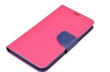 Etui Portfel Fancy Case do LG G4 Stylus H635 różowy