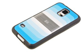 Etui silikonowe Blun Rainbow do SAMSUNG GALAXY S5 / S5 Neo niebieski