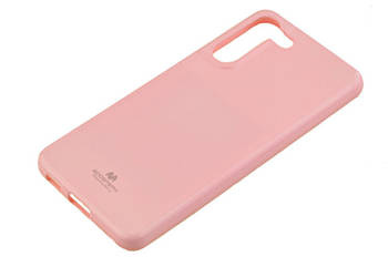Etui Mercury Goospery Jelly Case do Samsung Galaxy S21 FE pudrowy róż