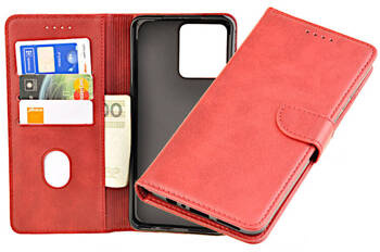 Etui portfel Wallet do Motorola Moto G84 5G czerwony