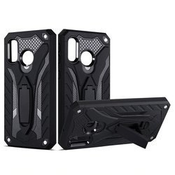 Pancerne etui Phantom TPU +PC do HUAWEI Y6 2019 / HONOR 8A czarny