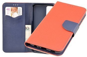 Etui portfel Fancy Case do Samsung Galaxy A02s czerwony